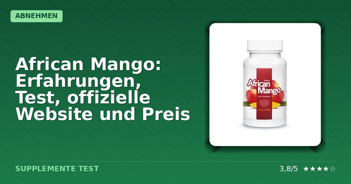 Packshot von African Mango Verpackung