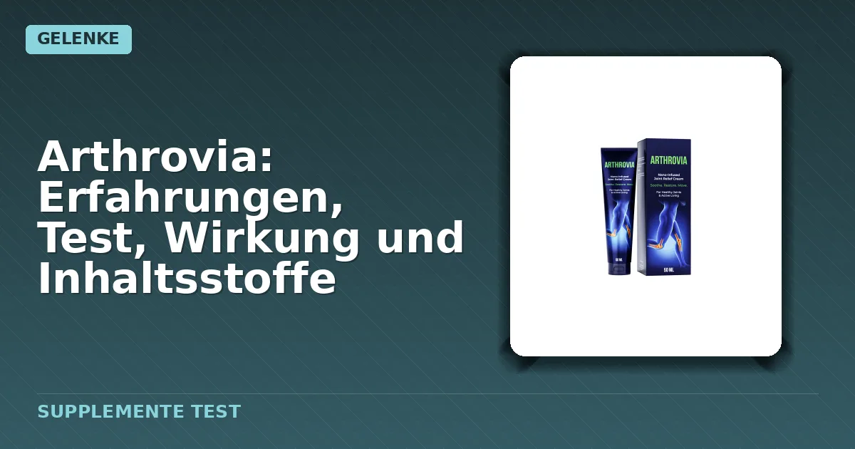 Packung von Arthrovia Kapseln zur Unterstützung der Gelenkfunktion