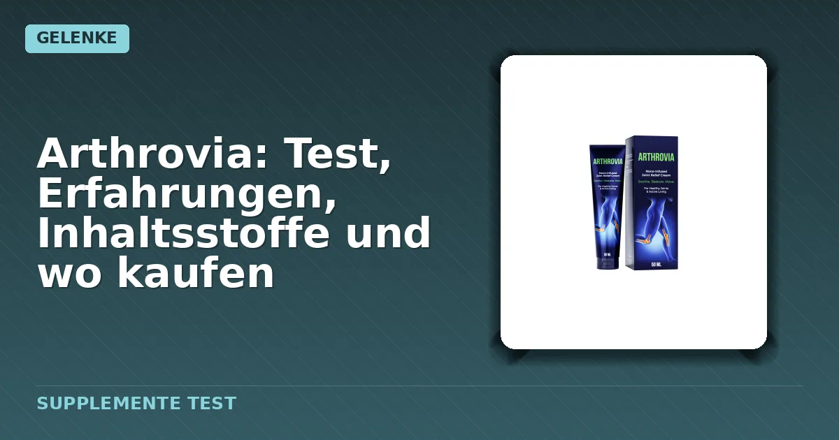 Verpackung von Arthrovia Kapseln
