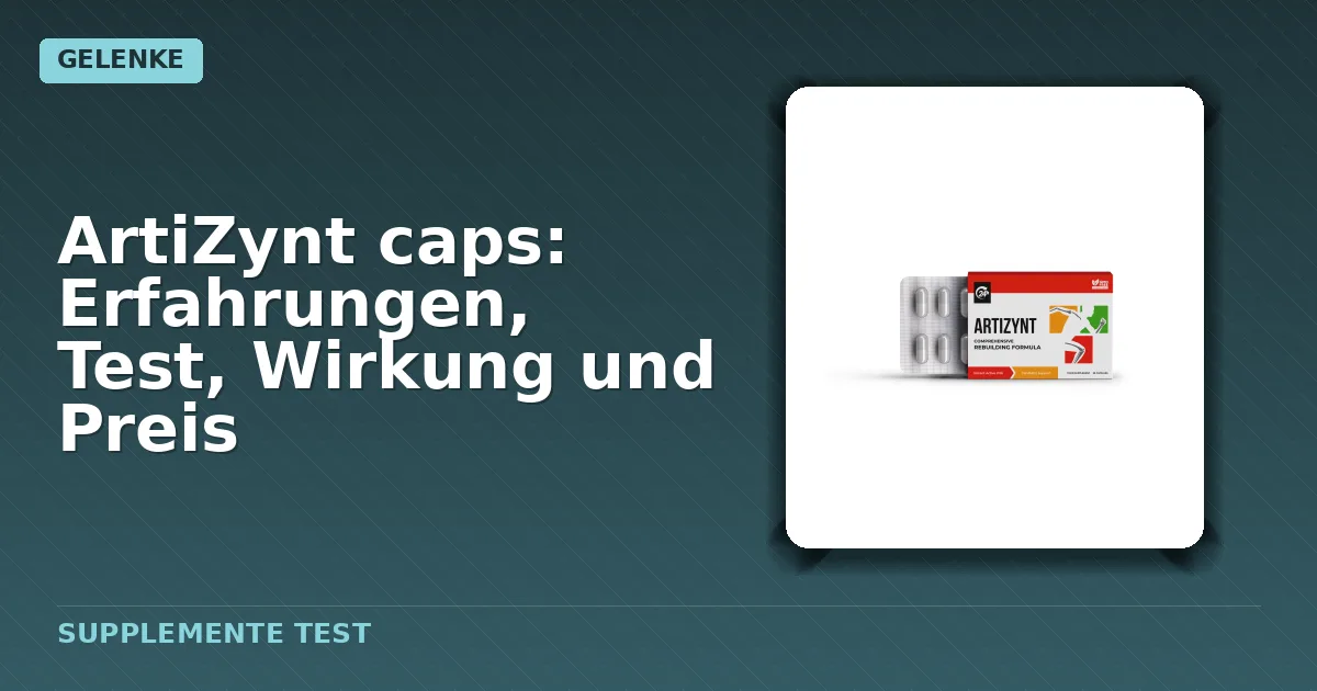Packung von ArtiZynt Caps Kapseln