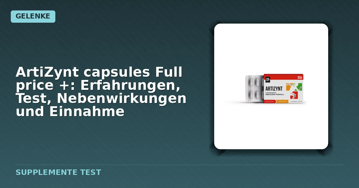 Packung der ArtiZynt capsules Full price + Kapseln