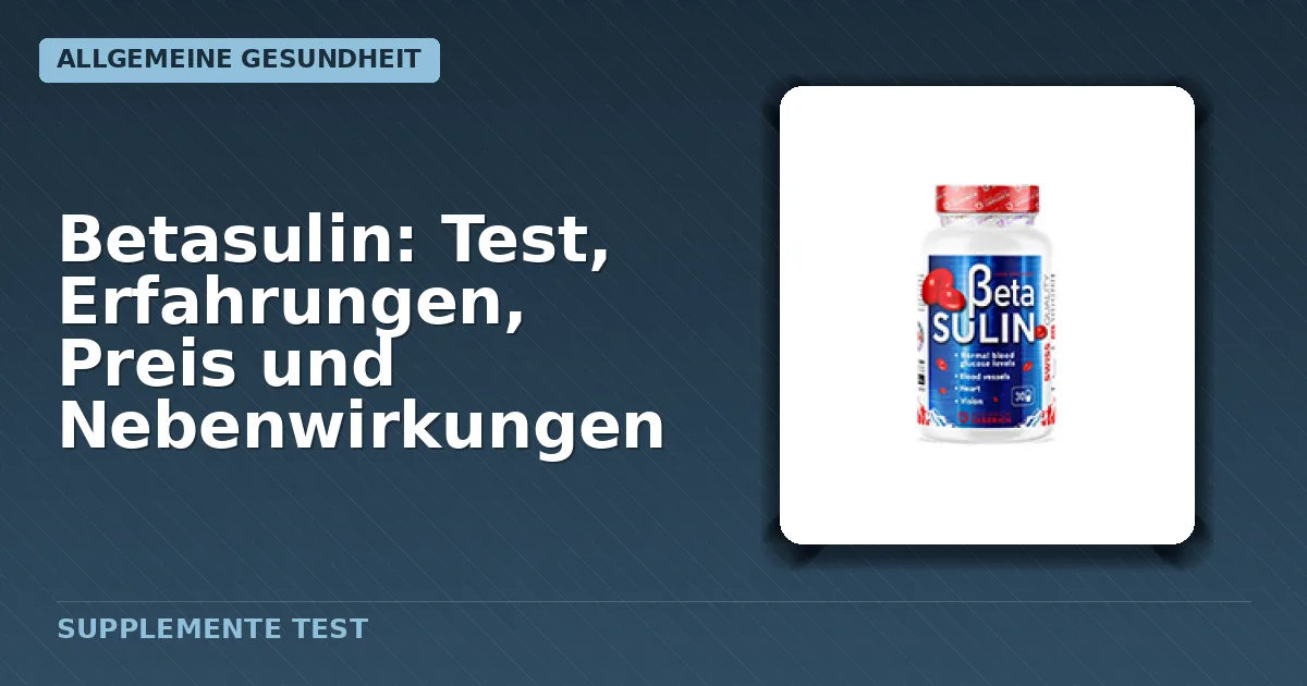 Betasulin Verpackung mit Kapseln