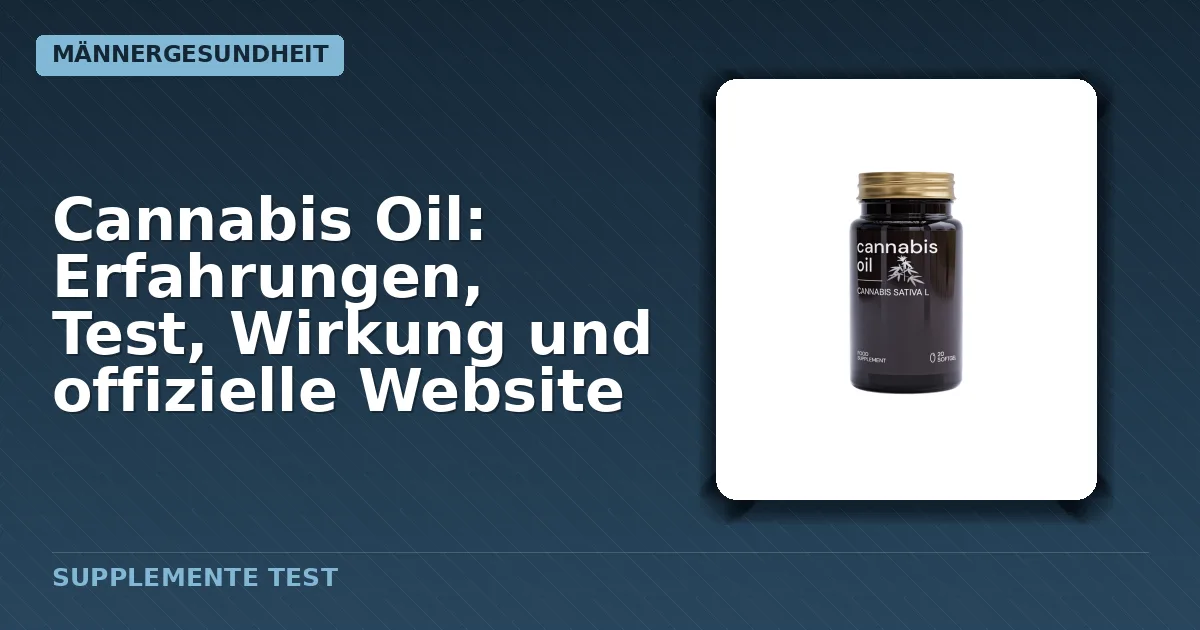 Packung von Cannabis Oil Kapseln zur Unterstützung des Gehörs