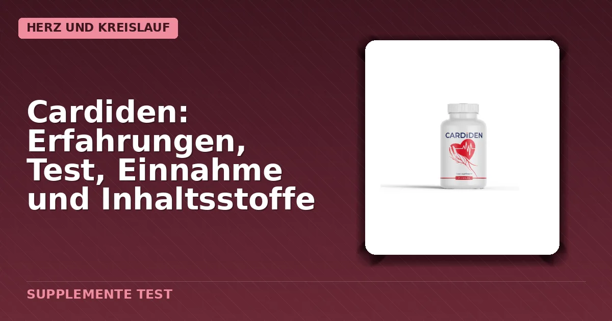 Produktverpackung von Cardiden für Bluthochdruck