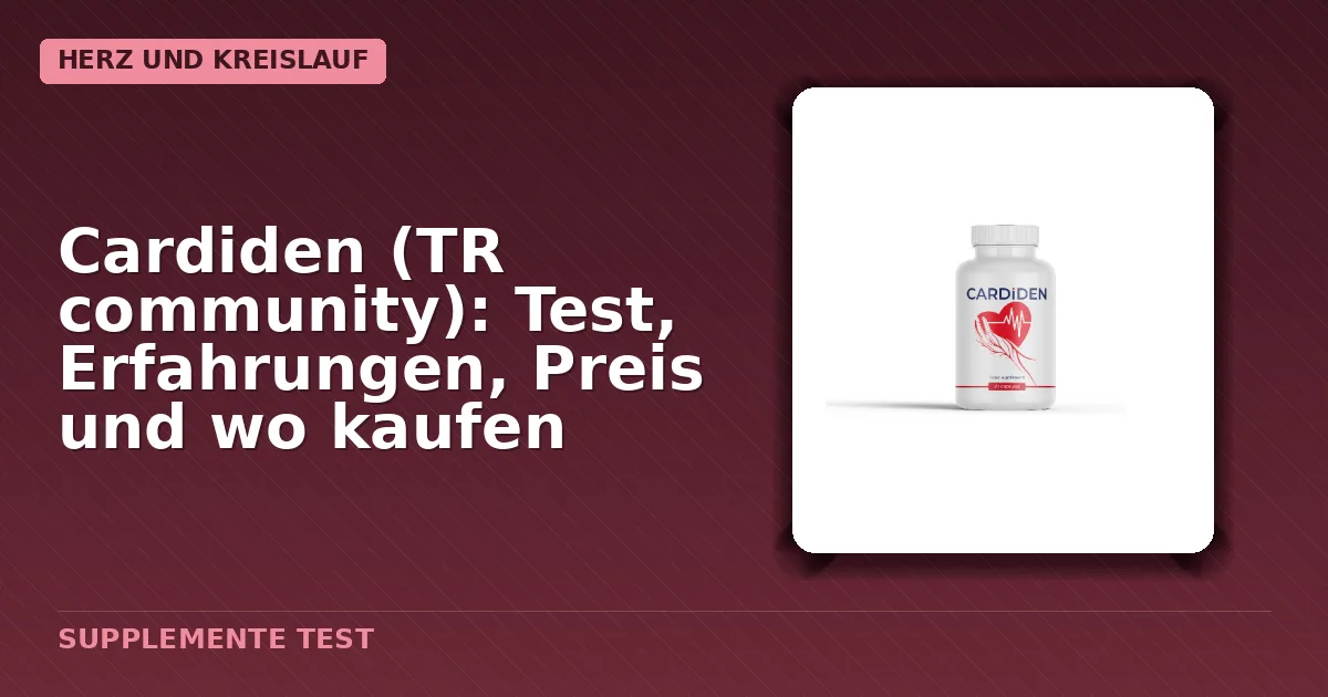 Packung von Cardiden TR Community Kapseln
