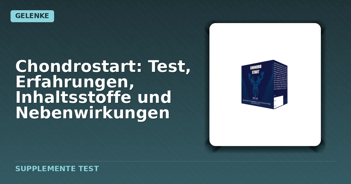 Verpackung von Chondrostart Kapseln