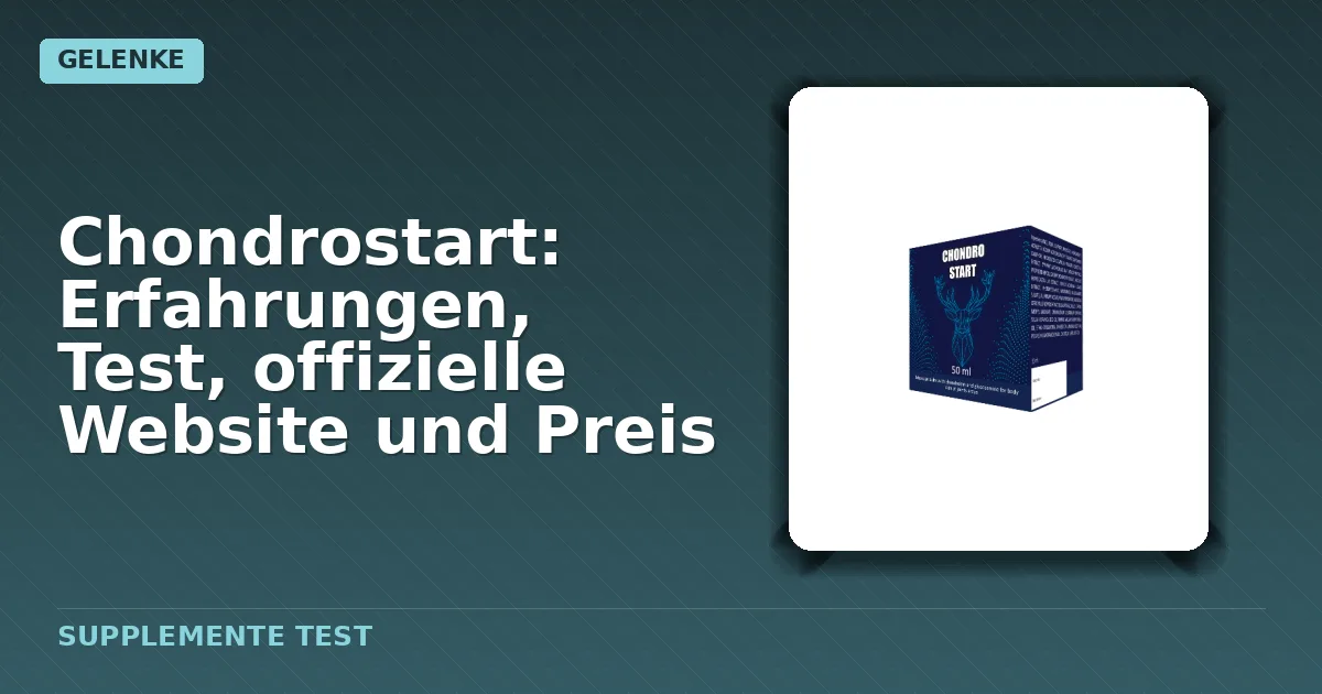 Packung mit Chondrostart Kapseln für Gelenkunterstützung