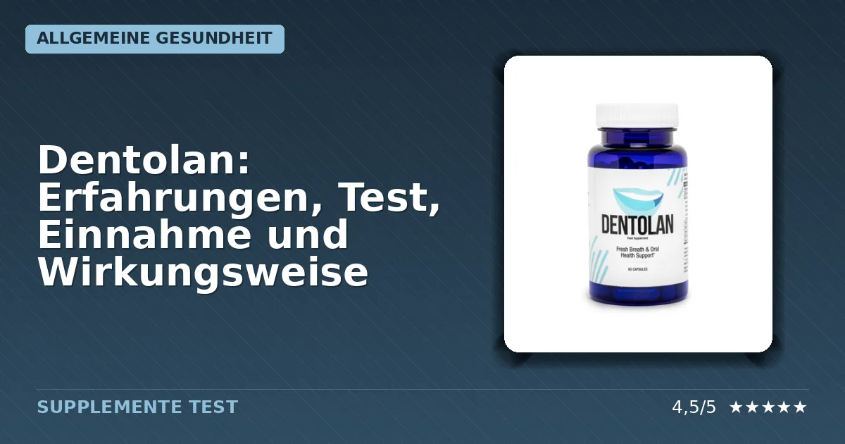 Packshot von Dentolan Nahrungsergänzungsmittel gegen schlechten Atem