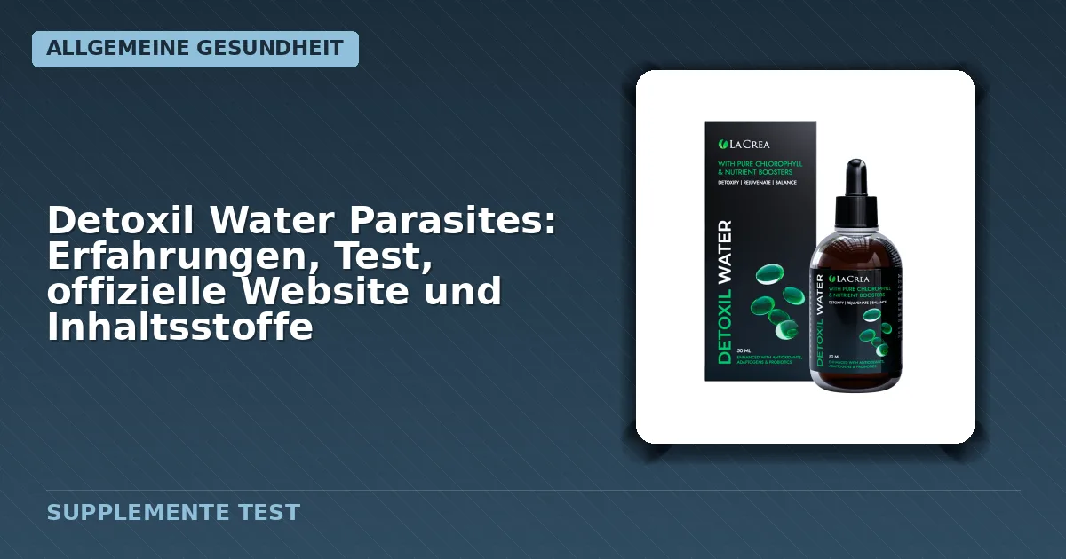 Verpackung von Detoxil Water Parasites Tropfen