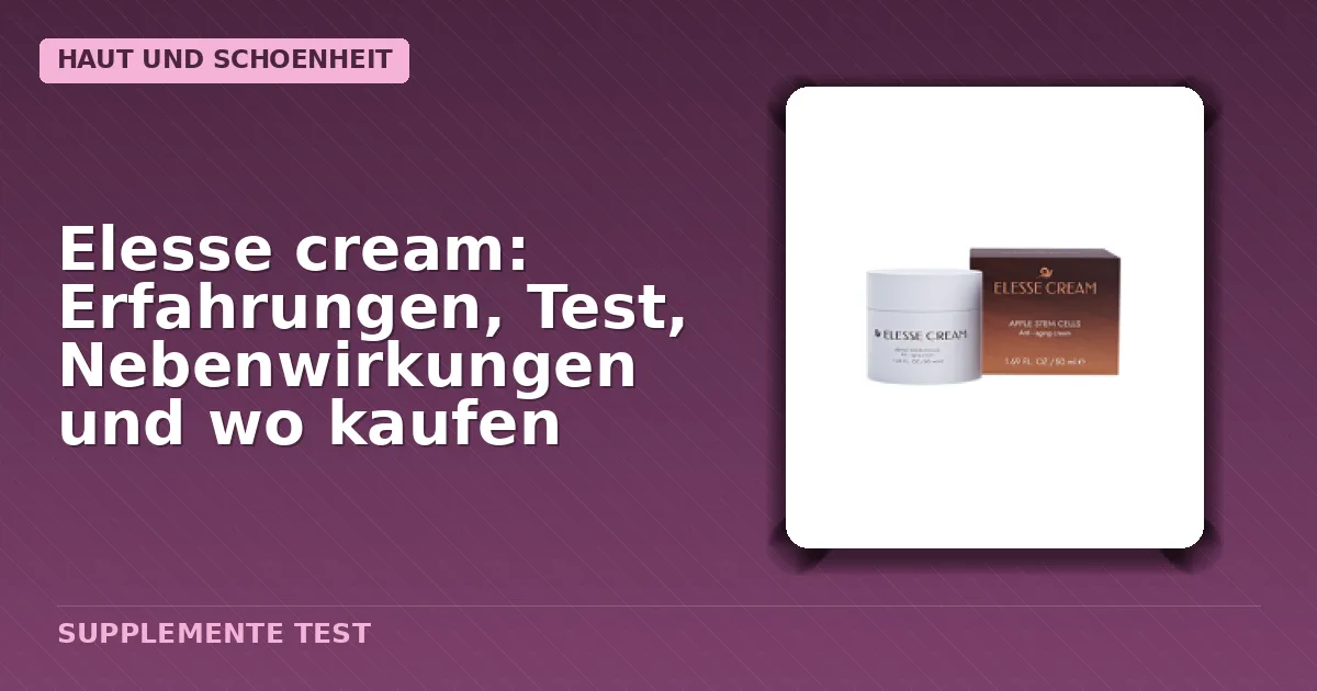 Elesse cream Verpackung - Gesichtscreme gegen Hautalterung