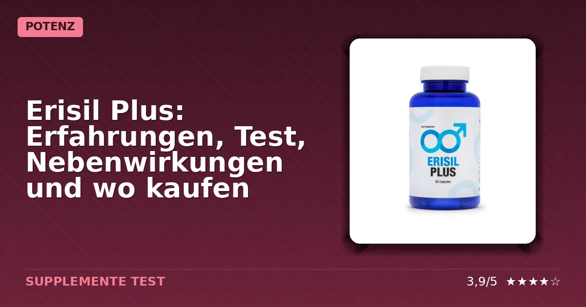 Packshot von Erisil Plus Kapseln im Blister