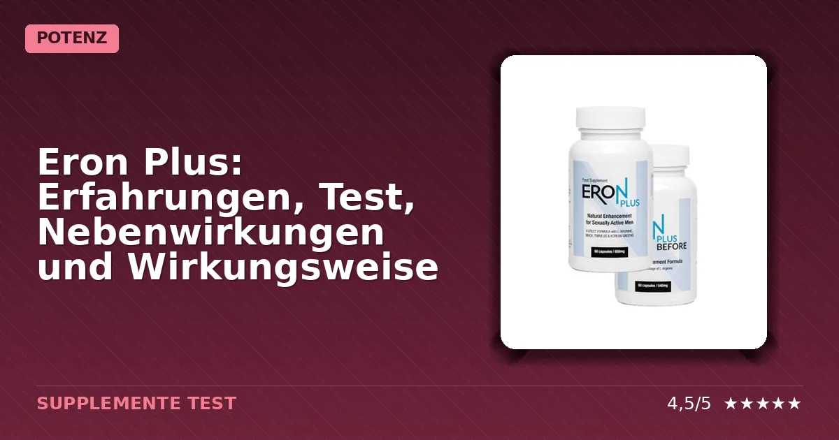 Packshot der Verpackung von Eron Plus Potenzmittel