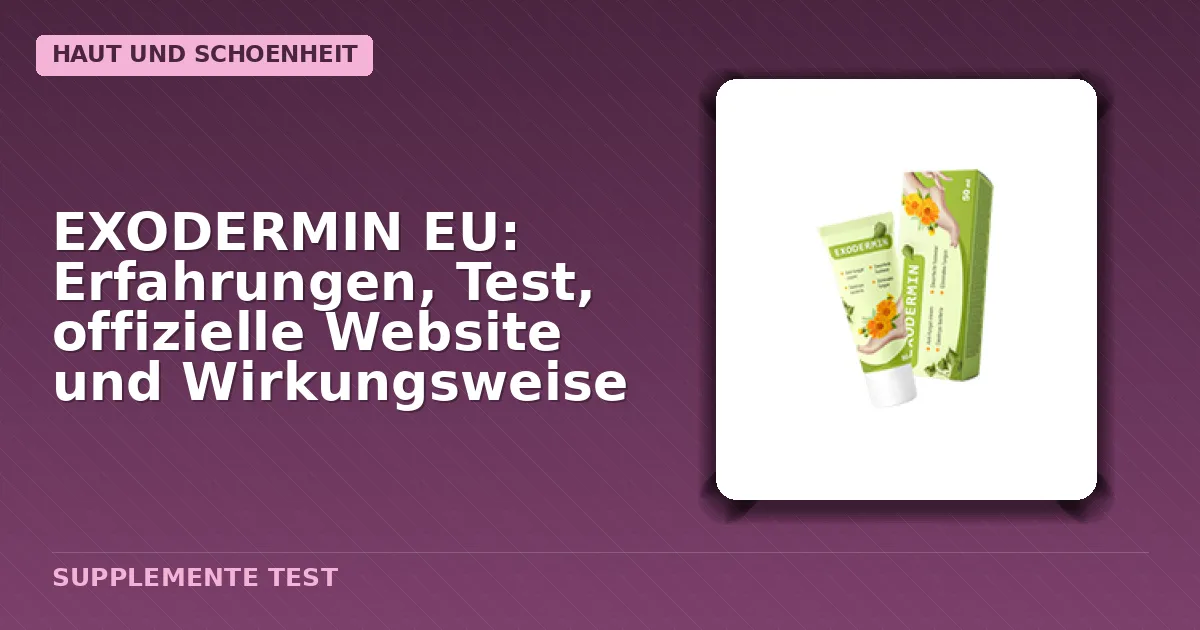 Verpackung der EXODERMIN EU Creme gegen Nagel- und Fußpilz