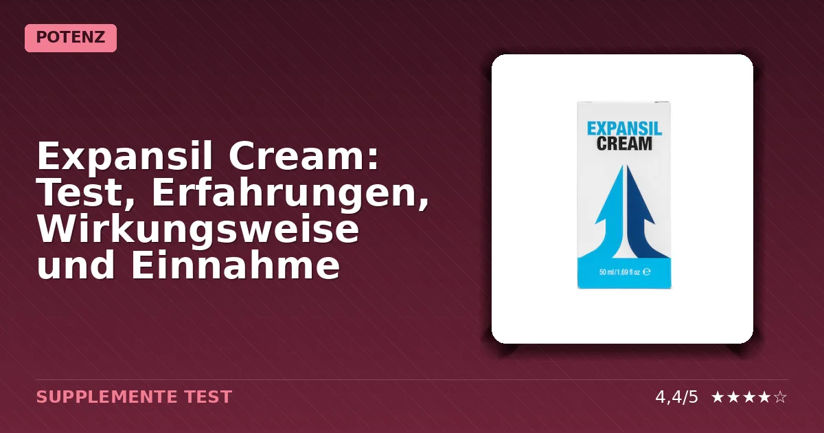 Packshot von Expansil Cream Tube mit Verpackung