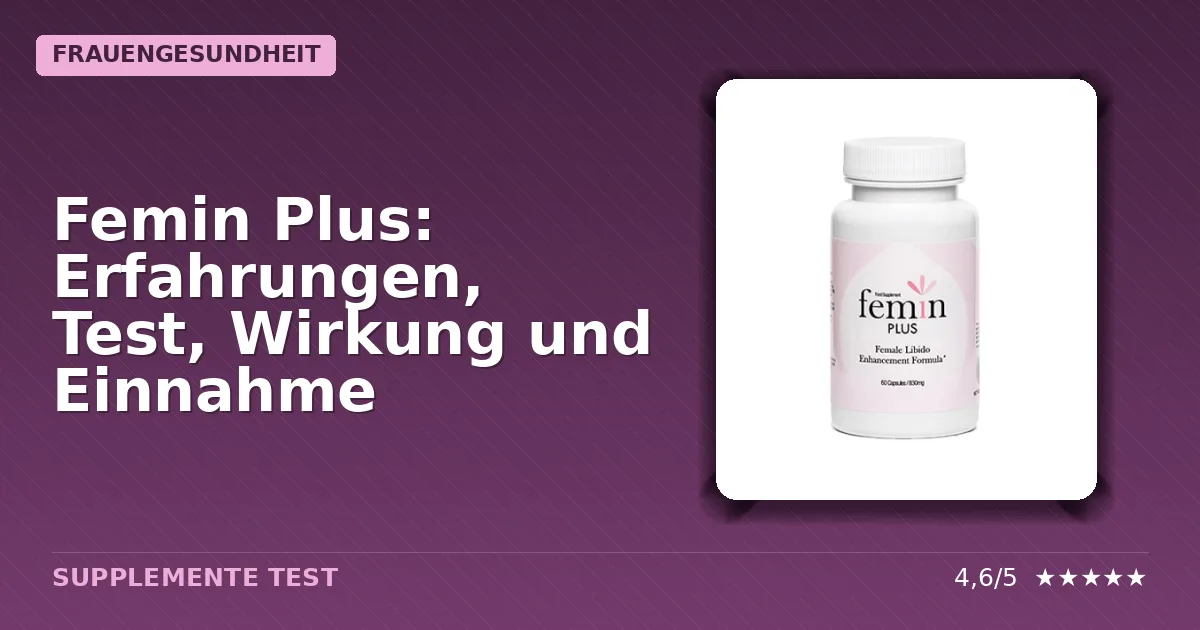 Produktverpackung von Femin Plus Frauengesundheit Supplement
