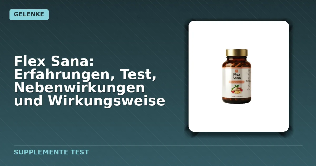 Produktverpackung von Flex Sana Creme/Gel und Kapseln