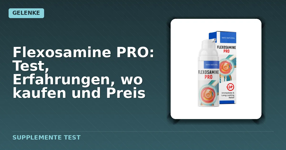 Packung von Flexosamine PRO Gelenkgel
