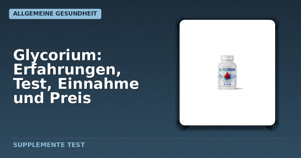Glycorium Verpackung mit Kapseln
