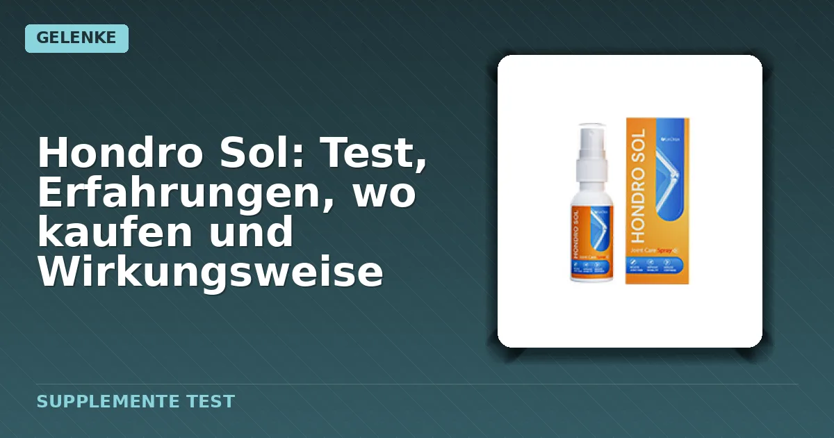Produktverpackung von Hondro Sol Spray gegen Gelenkbeschwerden
