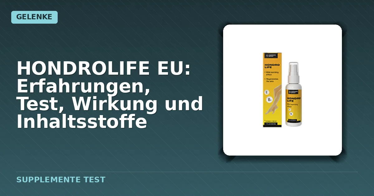 Hondrolife EU Spray Flasche mit Etikett
