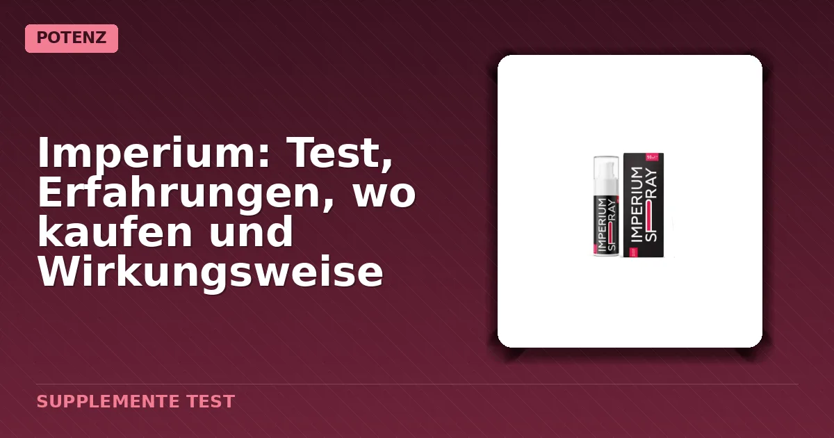 Verpackung des Penisverlängerungsgels Imperium