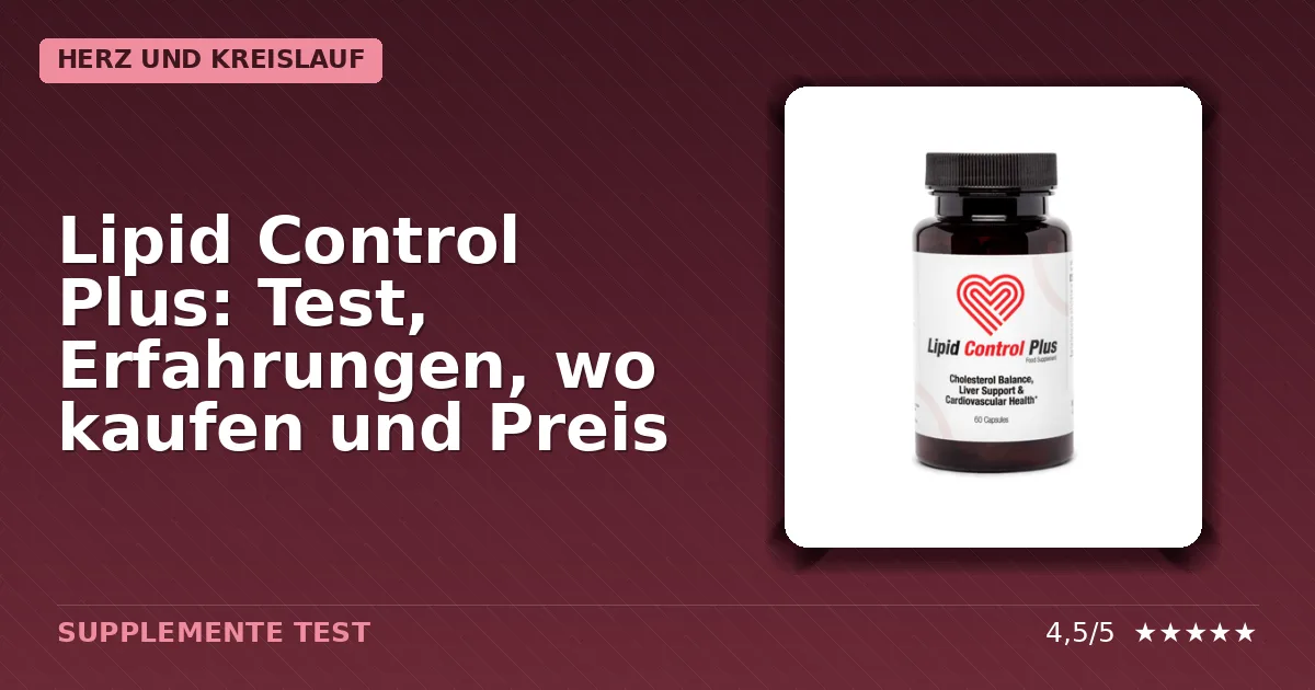 Packshot von Lipid Control Plus Nahrungsergänzungsmittel