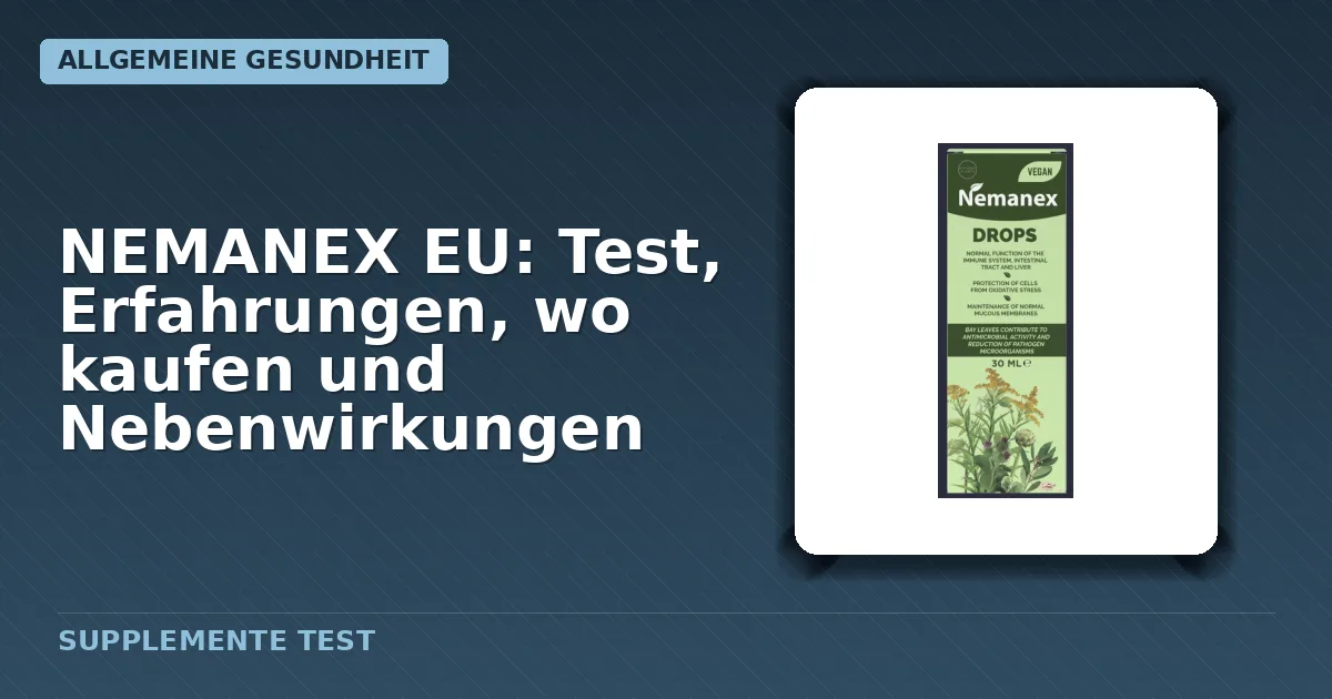 Flasche mit NEMANEX EU Tropfen