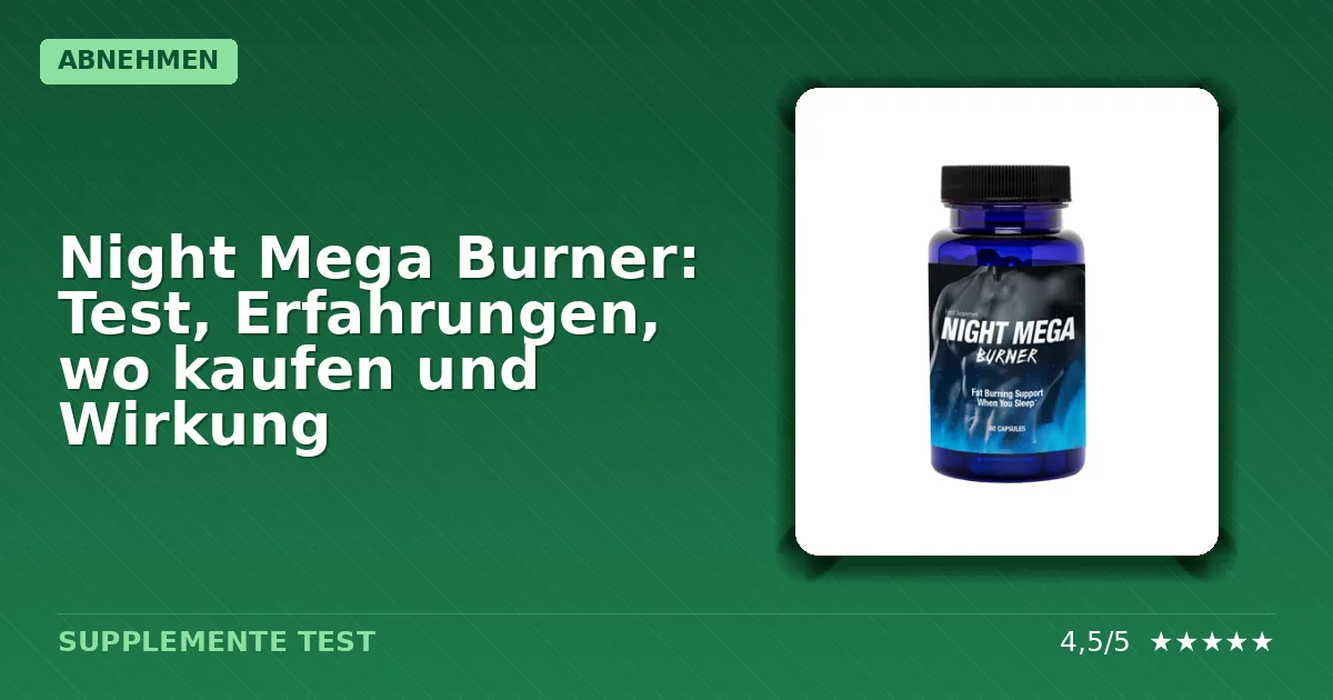 Verpackung von Night Mega Burner Nahrungsergänzungsmittel