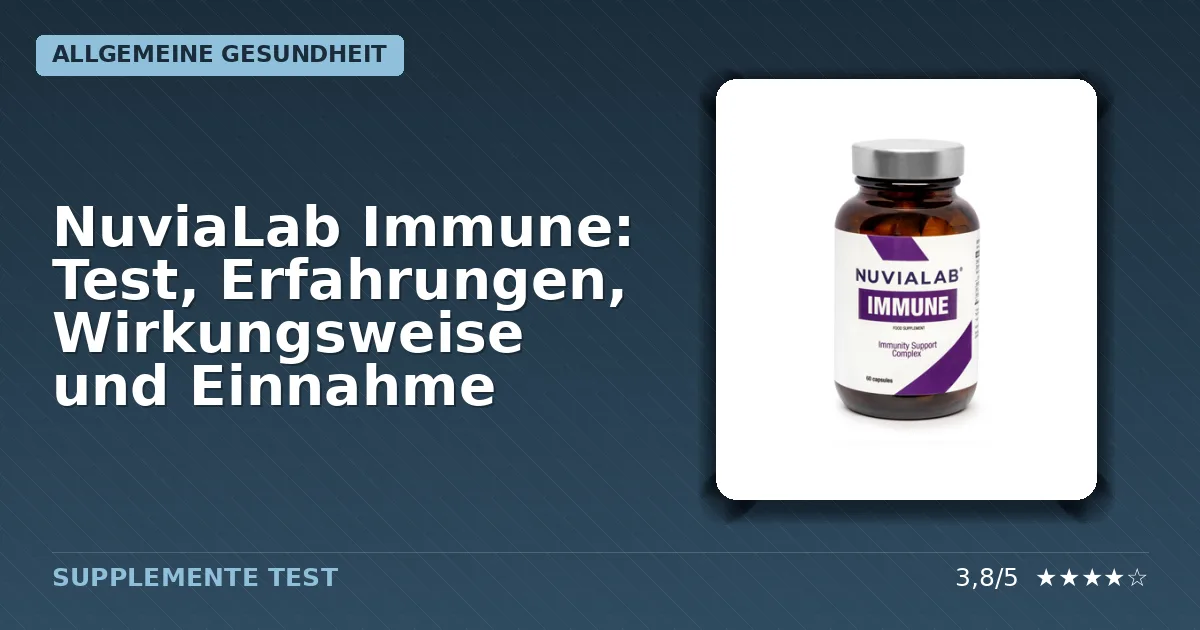 Packshot der NuviaLab Immune Kapseln Verpackung
