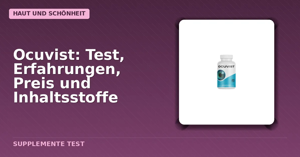 Packung von Ocuvist Kapseln