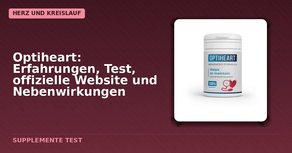 Verpackung von Optiheart Kapseln