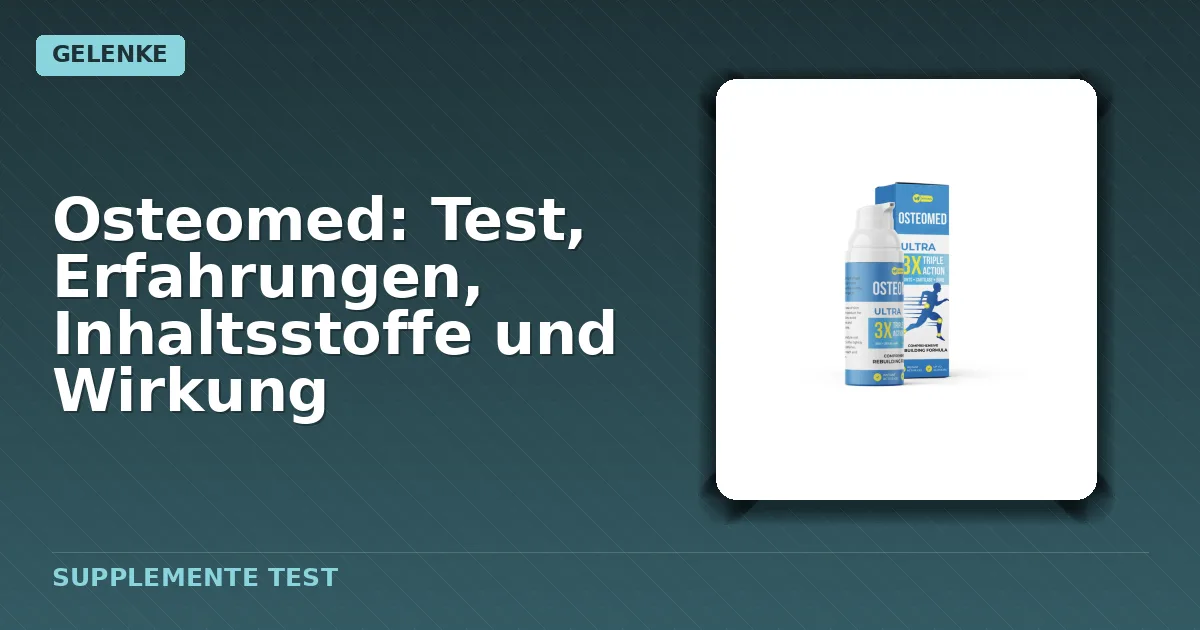 Packung des Osteomed Gels gegen Gelenkschmerzen