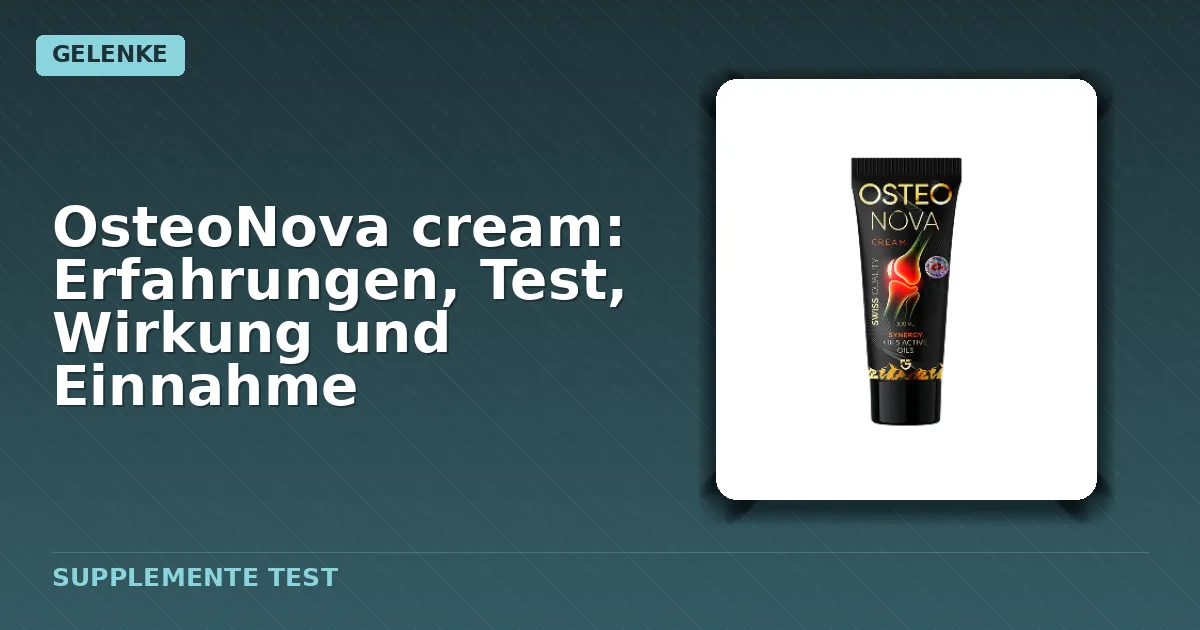 Packung von OsteoNova Cream