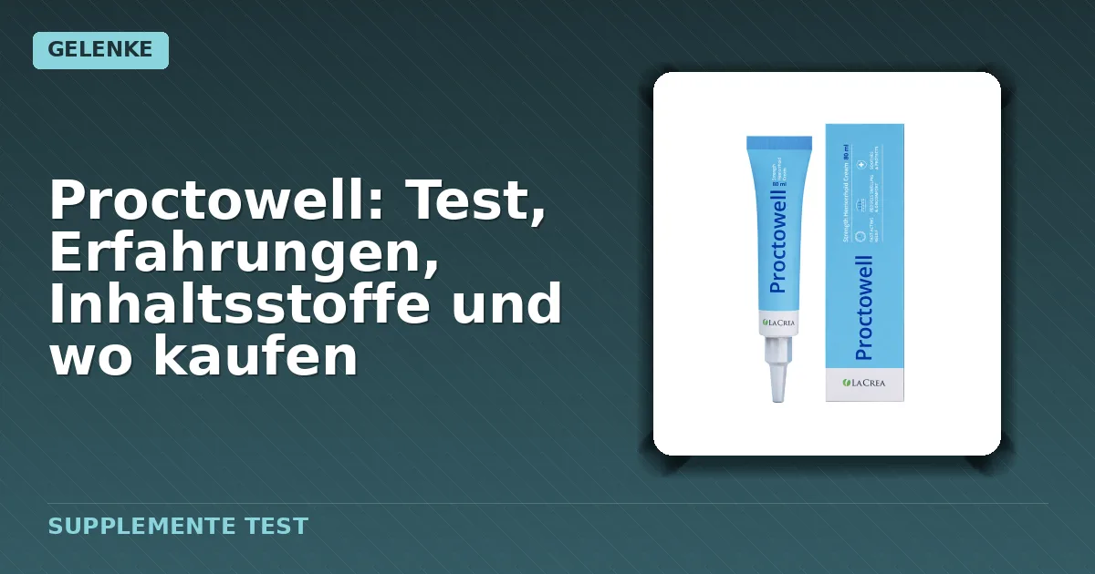 Packung der Proctowell Salbe gegen Hämorrhoiden