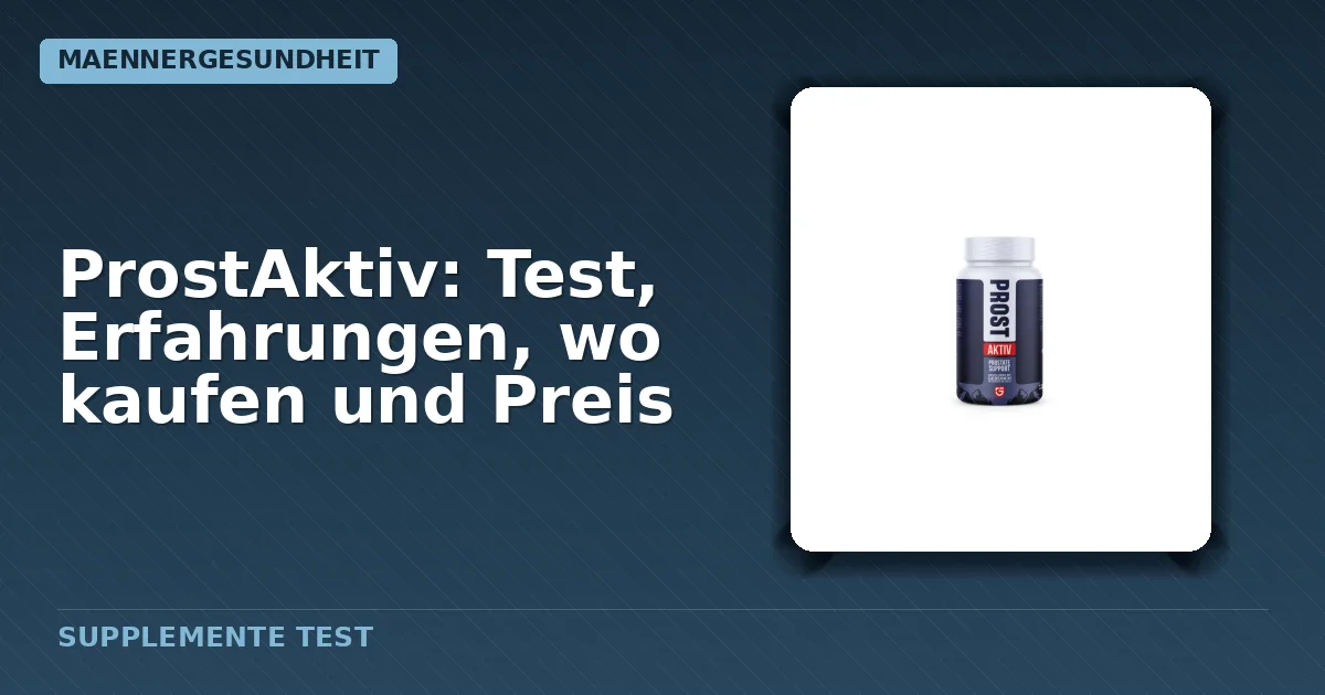 Packung des Nahrungsergänzungsmittels ProstAktiv Kapseln