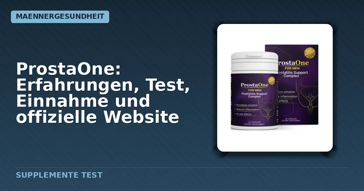 Verpackung von ProstaOne Supplement