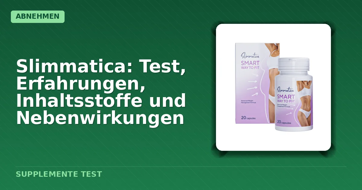Verpackung von Slimmatica Kapseln als Nahrungsergänzungsmittel