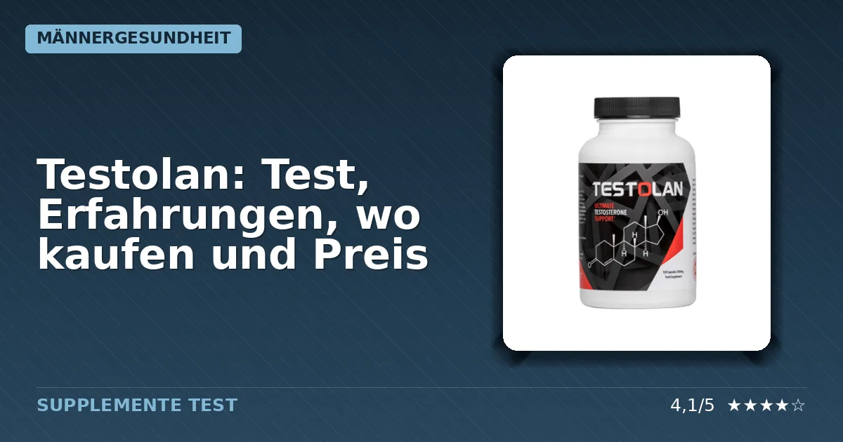 Verpackung von Testolan Nahrungsergänzungsmittel